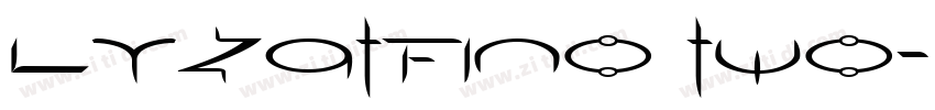 LTZatfino two字体转换